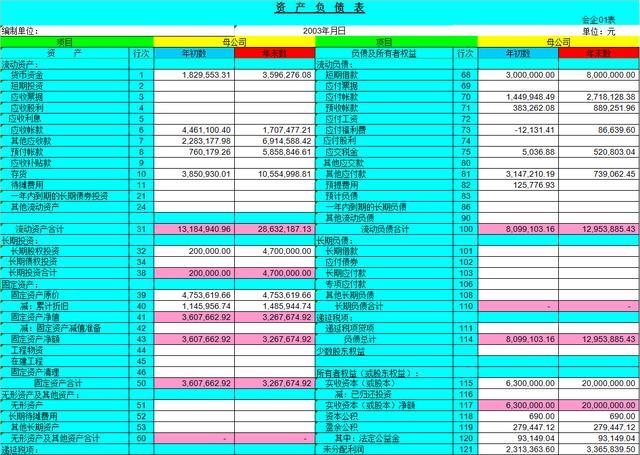 財務(wù)報表有哪幾個表(便利店財務(wù)利潤報表)